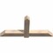Ekena Millwork Eugene Smooth Timber Gable Bracket, Douglas Fir, 60"W x 27"H x 5 1/2"D x 5 1/2"F, 11/12 Pitch GBW060X27X0606EUG00SDF - alternate 4